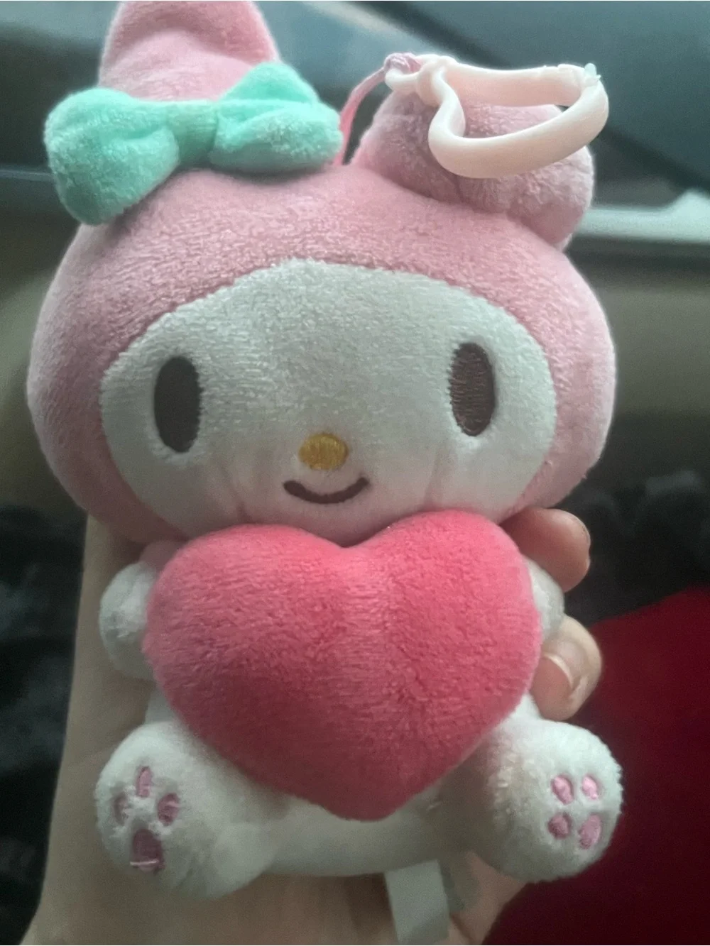 My melody plush keychain